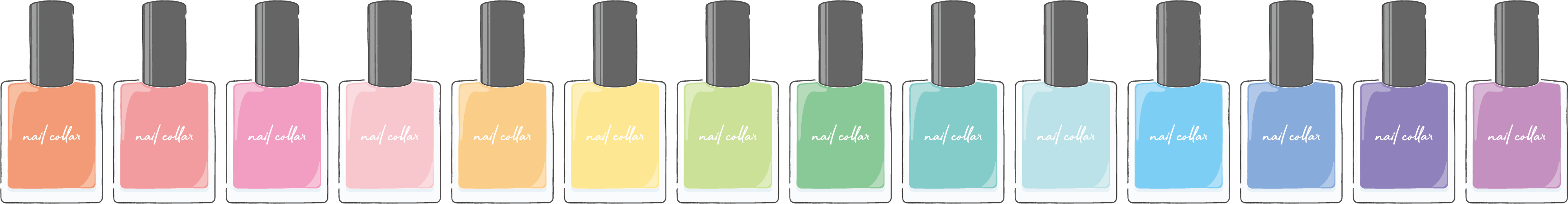 ネイルのボトルのイラスト